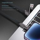 Four-in-one data cable two-to-two PD 100W fast charging cable zinc alloy braided charging cable