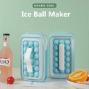 Two-in-one Ice Cube Mold Removable Storage Box Stretched Round Ice Cube Tray Cube Makers DIY Ice Mould