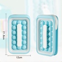 Two-in-one Ice Cube Mold Removable Storage Box Stretched Round Ice Cube Tray Cube Makers DIY Ice Mould
