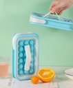 Two-in-one Ice Cube Mold Removable Storage Box Stretched Round Ice Cube Tray Cube Makers DIY Ice Mould