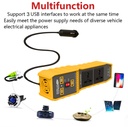12V To 220V 200W Modified Sine Wave Inverter On Board Conversion Intelligent Three USB 4.2A Fast Charging Double Sockets