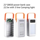 DIY 22.5W Power Bank Case 28 * 18650 PD QC3.0 USB Battery Fast Charger Box Shell No Battery Welding-Free Power Bank DIY Case