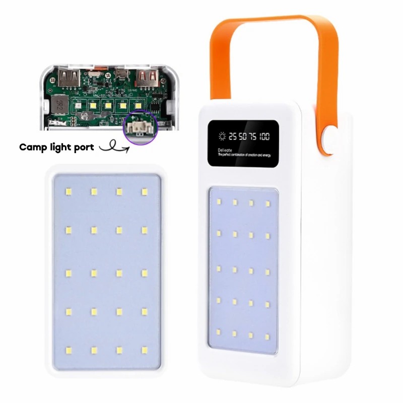 DIY 22.5W Power Bank Case 28 * 18650 PD QC3.0 USB Battery Fast Charger Box Shell No Battery Welding-Free Power Bank DIY Case