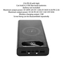 DIY 6x21700 QC3.0 Wireless Fast Charging Dual USB Type C Charge Battery Power Bank Case (no batteries)