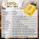 15W dual TYPE-C+ single USB multi-port mobile phone charger PD US standard adapter charging head