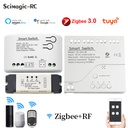 Tuya Zigbee Relay 4CH Smart Home Switch Module APP Remote Control Wireless RF 433 4 Channel Relay For Zigbee Gateway Hub