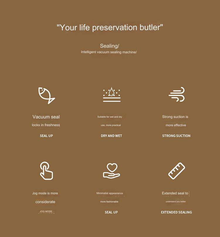 220V Household Food Vacuum Sealer Film Sealer Vacuum Packer Vacuum Sealer Packaging Machine