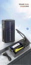 18650 Lithium Battery Solar Charger Multifunctional Dual Slot Dual Charge Type-C Smart Battery Charger