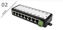 POE Injector 8 Ports POE Splitter 12V- 48V for CCTV Network POE Camera Power Supply Switch Over Ethernet IEEE802.3af