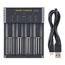 1.2V Rechargeable Battery Charger AA AAA NiMH Ni-CD Batteries 3.7V 18650 Li-ion Battery Charger 4 Slot Smart Battery Charger