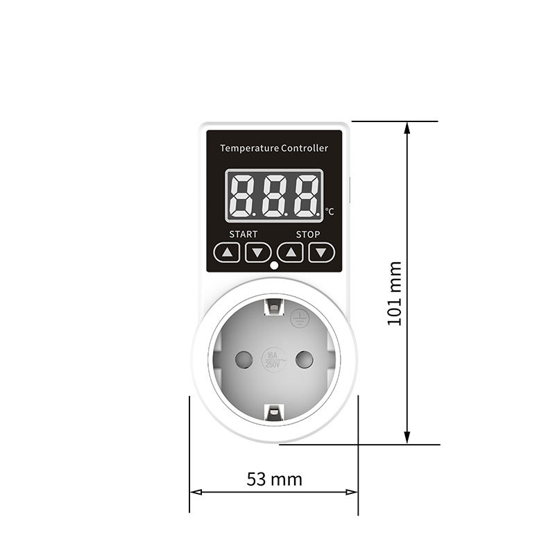 Digital Thermostat Sockets Thermostat Temperature Switch Heating Temperature Controller Sensor