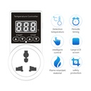Digital Thermostat Sockets Thermostat Temperature Switch Heating Temperature Controller Sensor