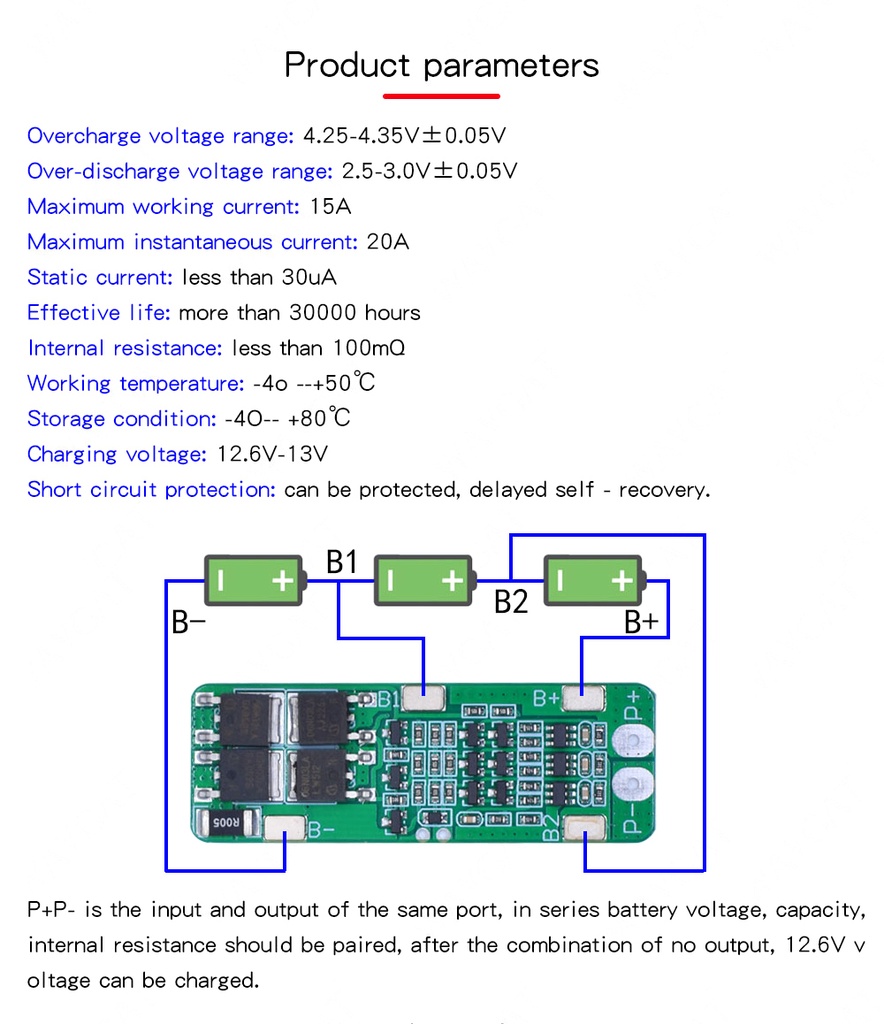 3S 20A Li-ion Lithium Battery 18650 Charger PCB BMS Protection Board For Drill Motor