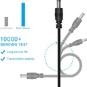 11 in 1 Universal 5V USB to DC Jack Charging Cable Power Cord with 11 Interchangeable Plugs Connectors Adapter