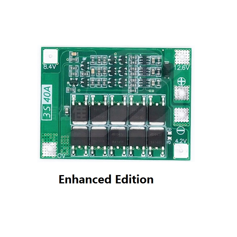 3S 60A BMS Board 11.1V 12.6V 18650 Li-Ion Lithium Battery Protection Board with Balance