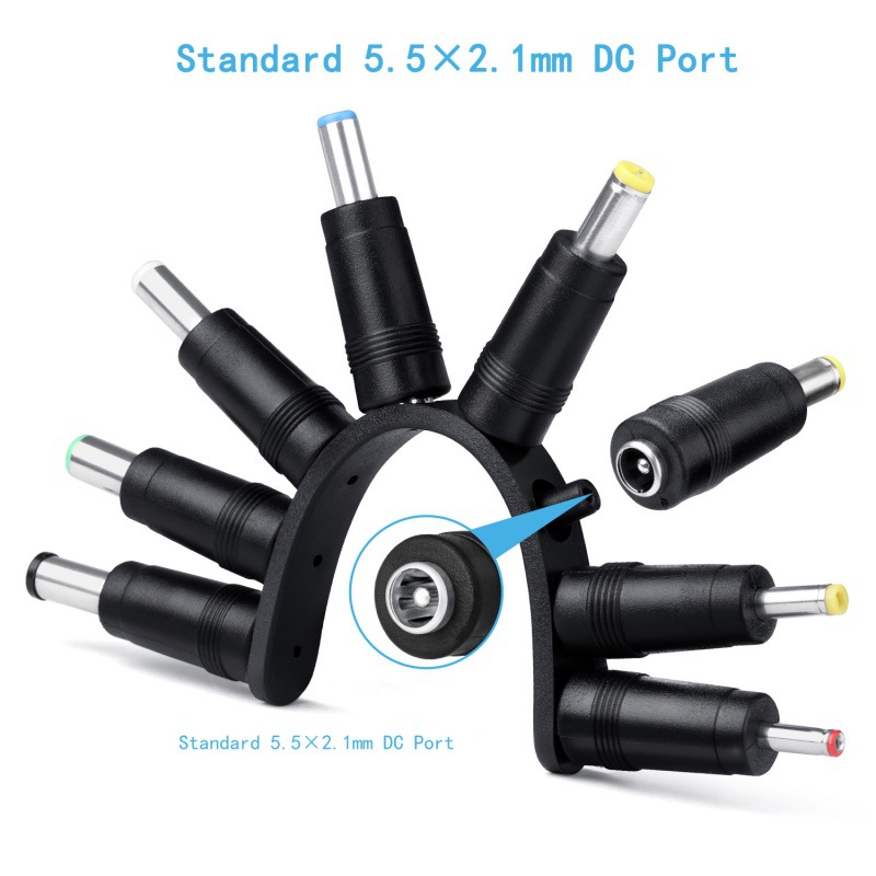 11 in 1 Universal 5V USB to DC Jack Charging Cable Power Cord with 11 Interchangeable Plugs Connectors Adapter
