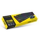 T-Wolf TF200 cool backlit mechanical feel suspension keycap gaming keyboard and mouse set