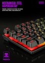 T-Wolf TF200 cool backlit mechanical feel suspension keycap gaming keyboard and mouse set