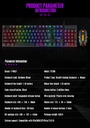 T-Wolf TF200 cool backlit mechanical feel suspension keycap gaming keyboard and mouse set