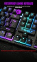 T-Wolf TF200 cool backlit mechanical feel suspension keycap gaming keyboard and mouse set