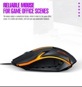 T-Wolf TF200 cool backlit mechanical feel suspension keycap gaming keyboard and mouse set