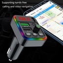 F19 car mp3 Bluetooth player hands-free call U disk lossless sound quality 12V/24V car FM transmitter