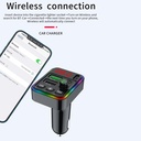 F19 car mp3 Bluetooth player hands-free call U disk lossless sound quality 12V/24V car FM transmitter