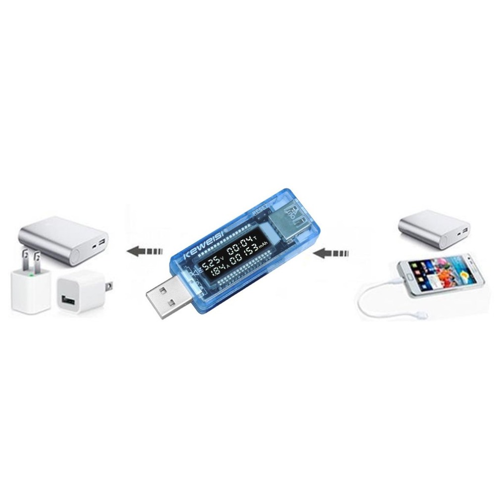 KWS-V20 Universal LCD USB Current Voltage Doctor Charger Capacity Tester Tool For Mobile Phone & Power Bank & Computer