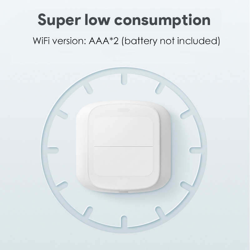 Tuya Smart WiFi 2-button Scene Switch APP Remote Control Wireless Smart Switch