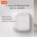 Tuya Smart WiFi 2-button Scene Switch APP Remote Control Wireless Smart Switch