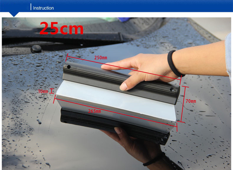 Flexible Soft Silicone Wiper Car Window Cleaning Glass Scraper Silicone Handy Squeegee Car Blade Clean Scraping Film Scraper
