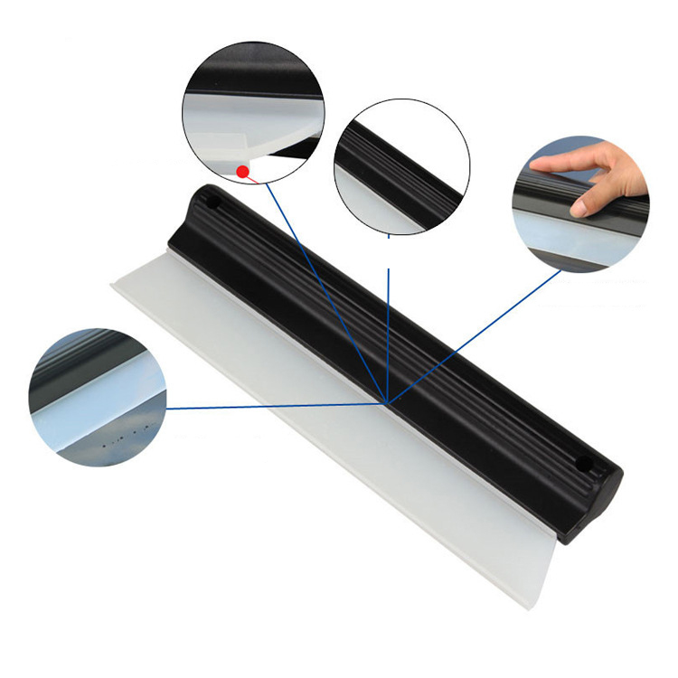Flexible Soft Silicone Wiper Car Window Cleaning Glass Scraper Silicone Handy Squeegee Car Blade Clean Scraping Film Scraper