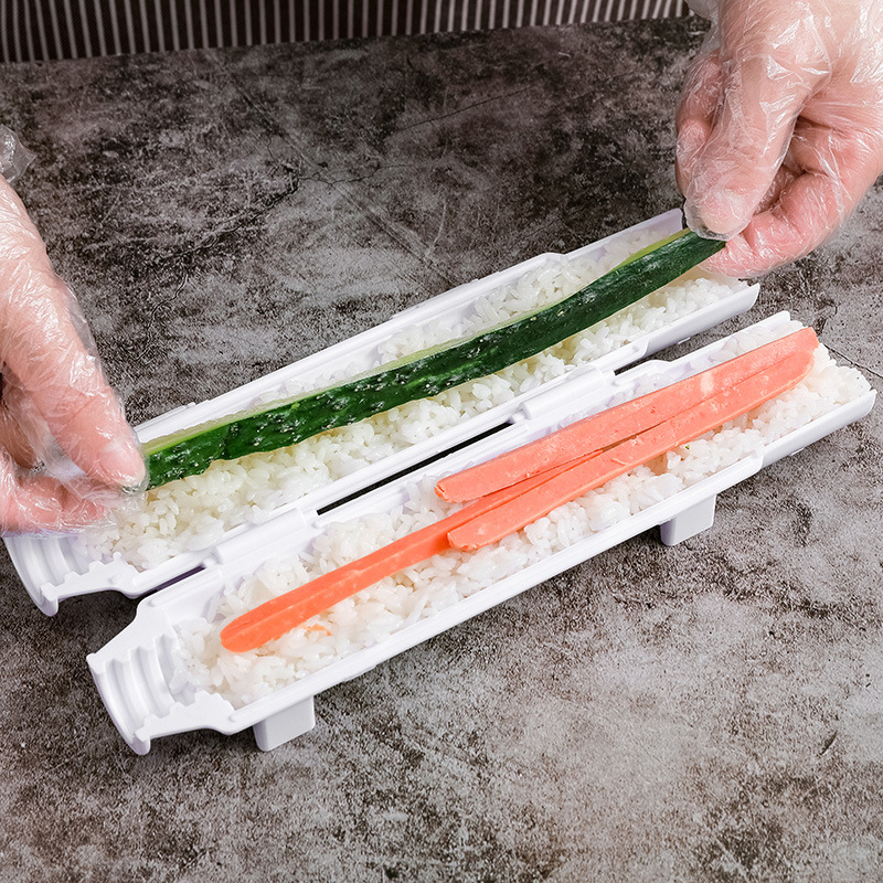 Quick Sushi Maker Roller Rice Mold Vegetable Meat Rolling Gadgets DIY Sushi Device
