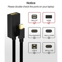 Mini DP to HDMI transfer cable 4K high-definition lightning Minidp to HDMI computer graphics card external converter