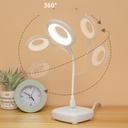 Desk Lamp Eye Protection USB Portable LED Lamps Reading Ring Lamp Mobile Mini Bedside Lamp Night Light 4000K