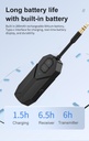 Bluetooth 5.4 Audio Transmitter Receiver 3.5MM AUX HiFi Stereo Music Wireless Audio Adapter With Mic