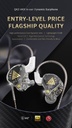 QKZ AKX IEM Monitor Level Headphone Transparent In-Ear Wired Earbuds With Mic HiFi Bass Stereo Music Earphone AUX 3.5MM