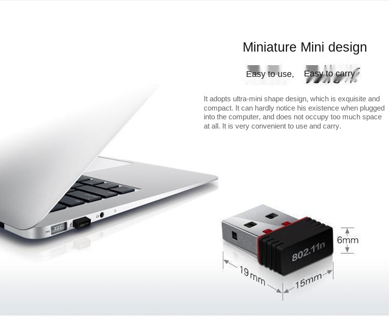 Mini PC WiFi Adapter 150M USB WiFi Antenna Wireless Computer Network Card 802.11n/g/b Portable USB Wifi Receivers Adapter