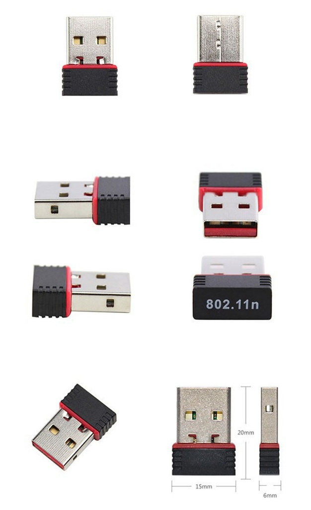 Mini PC WiFi Adapter 150M USB WiFi Antenna Wireless Computer Network Card 802.11n/g/b Portable USB Wifi Receivers Adapter