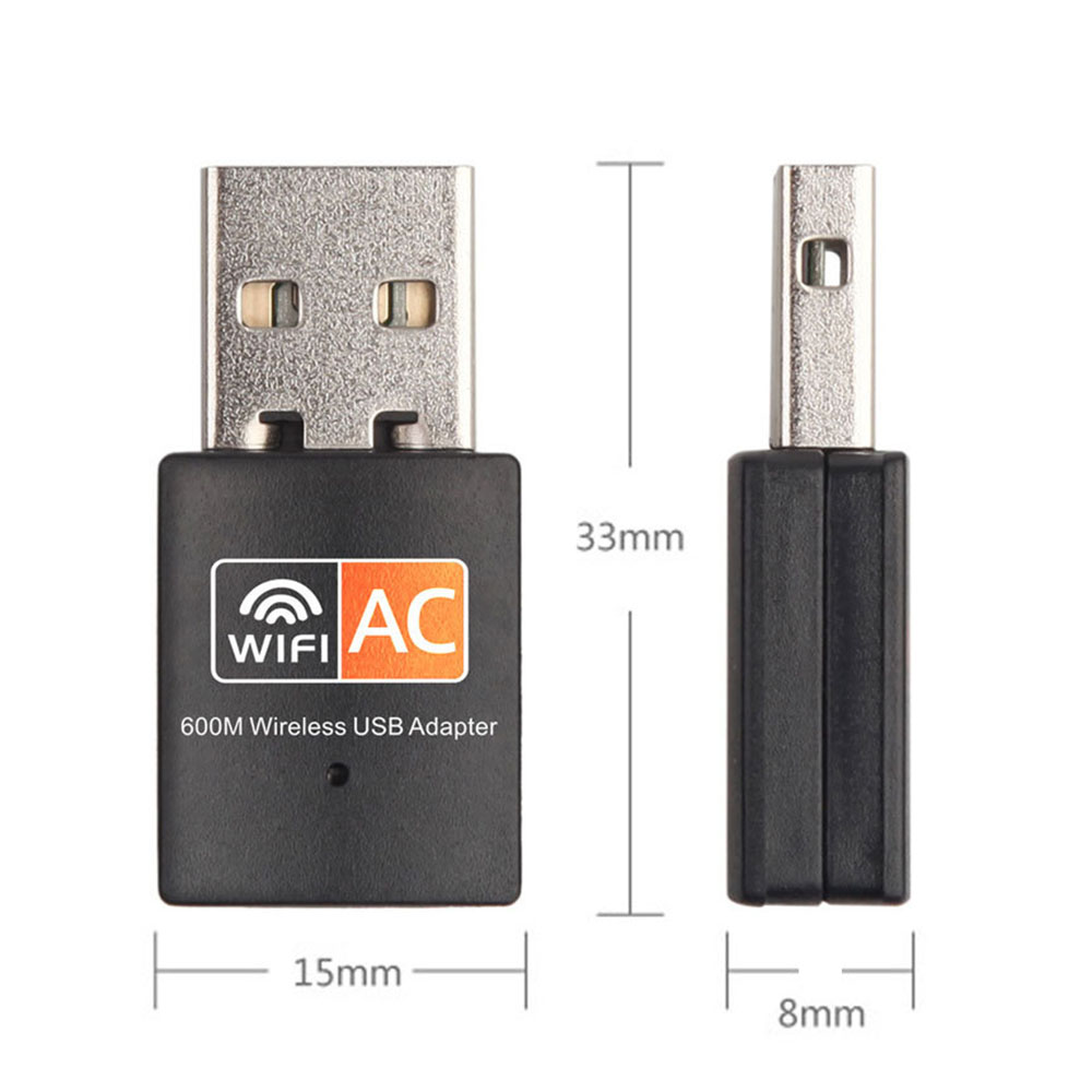 2.4GHz+5GHz Dual Band 600mbps USB Wifi Adapter Wireless Network Card Wireless USB WiFi Adapter wifi Dongle PC Network Card