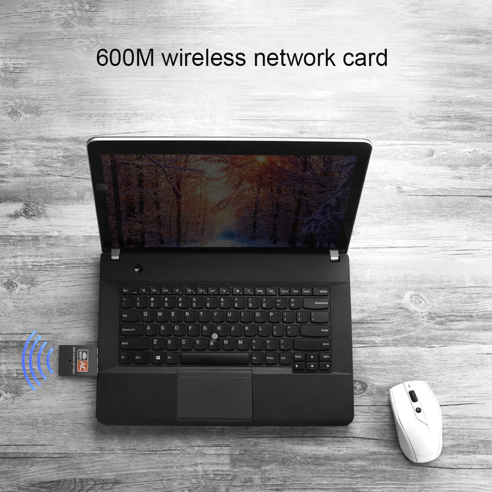 2.4GHz+5GHz Dual Band 600mbps USB Wifi Adapter Wireless Network Card Wireless USB WiFi Adapter wifi Dongle PC Network Card