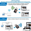 2.4GHz+5GHz Dual Band 600mbps USB Wifi Adapter Wireless Network Card Wireless USB WiFi Adapter wifi Dongle PC Network Card