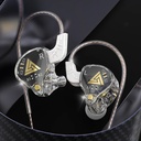 QKZ AKX IEM Monitor Level Headphone Transparent In-Ear Wired Earbuds With Mic HiFi Bass Stereo Music Earphone AUX 3.5MM