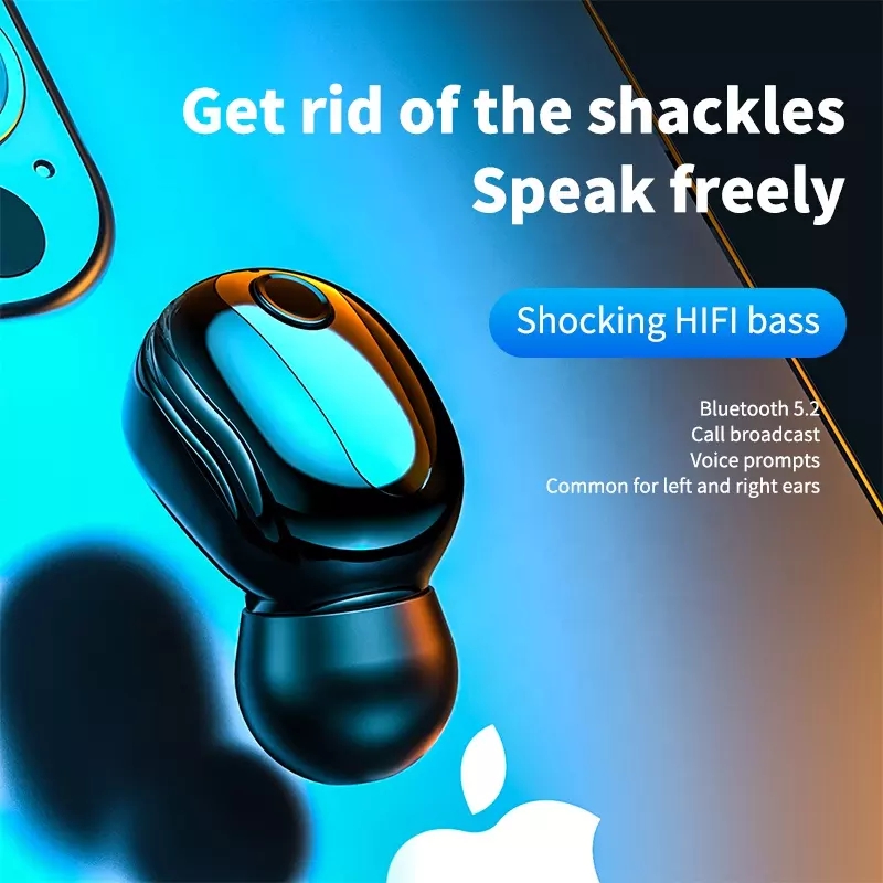 Single S9 Wireless Headphones Bluetooth Earphones With Mic Single in-Ear Sports TWS Earbuds Bluetooth Handsfree Headset
