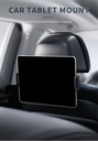 Universal Car Headrest Tablet Holder Backseat Seat Tablet Phone Mount Adjustable Stretchable 360-Degree Phone Holder