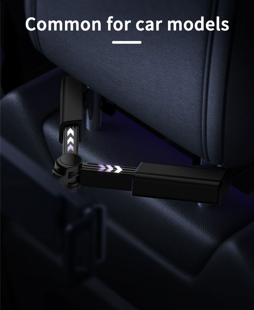 Universal Car Headrest Tablet Holder Backseat Seat Tablet Phone Mount Adjustable Stretchable 360-Degree Phone Holder