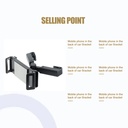 Universal Car Headrest Tablet Holder Backseat Seat Tablet Phone Mount Adjustable Stretchable 360-Degree Phone Holder