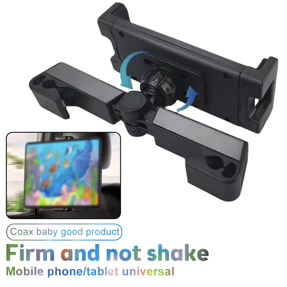 Universal Car Headrest Tablet Holder Backseat Seat Tablet Phone Mount Adjustable Stretchable 360-Degree Phone Holder