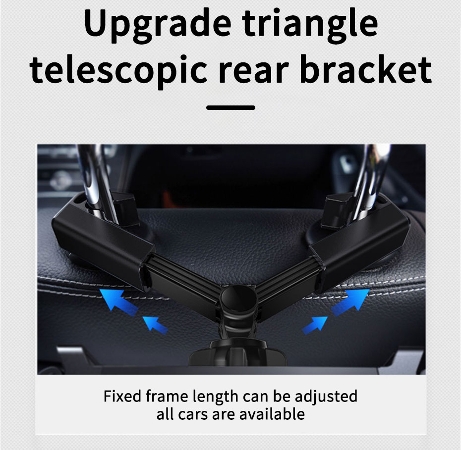 Universal Car Headrest Tablet Holder Backseat Seat Tablet Phone Mount Adjustable Stretchable 360-Degree Phone Holder