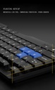 DIVPARD MK-350 Wired USB Holder Keyboard Mouse Game Set Floating Keycap